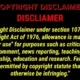 Copyright Disclaimer